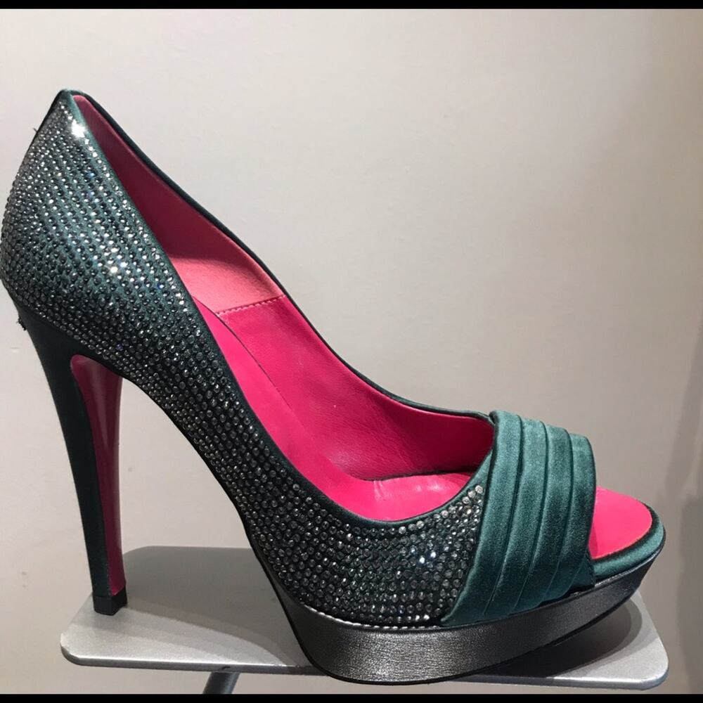 Hi heel peep toe platform